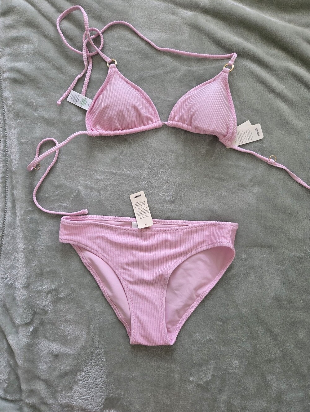 NWT Aerie Small Ribbed Bikini Set